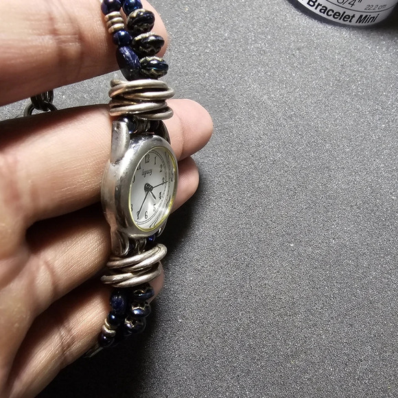 Legacy Ladies Quartz Fashion Watch Desert Heart Glass Bead Watch Band Working sh - Picture 7 of 10